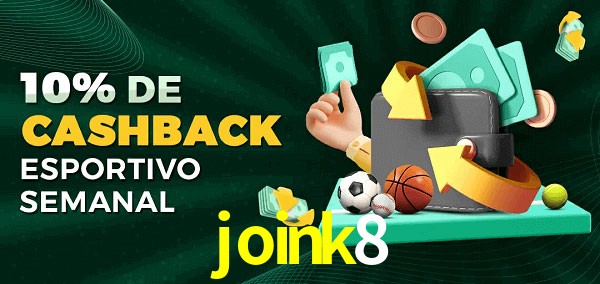 10% de bônus de cashback na joink8